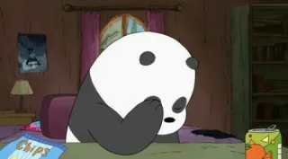 ✨ Panda We Bare Bears Dibujos animados, Panda, Lindo, Oso, Animado, Adormilado telegram sticker