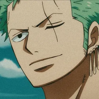 💛 Roronoa Zoro One Piece Anime, One Piece, Roronoa Zoro, Charakter, Schwertkämpfer telegram sticker