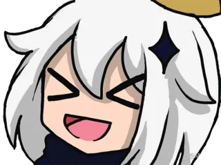 🤣 Paimon Genshin Impact パイモン, 原神, アニメ, ゲーム, 可愛い, 漫画 telegram sticker