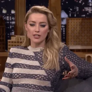🧜‍♀ Amber Heard актер, интервью, ток-шоу, человек, женщина, блондинка telegram sticker