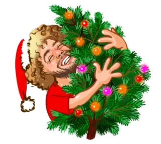 🎄 weihnachten, urlaub, baum, feier, winter, festlich whatsapp sticker