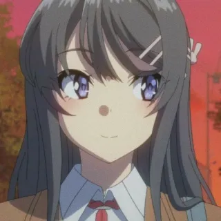 🍣 Mai Sakurajima Rascal Does Not Dream of Bunny Girl Senpai Anime, Garota, Uniforme escolar, Fofa, Sakurajima Mai telegram sticker