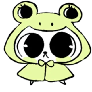 🌟 可爱, 青蛙, 卡通, 动物, 角色 telegram sticker