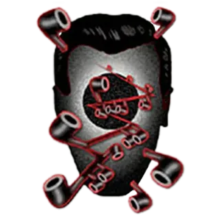 Glowering @stickersb2b telegram stickers