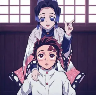 😱 Tanjiro Kamado Demon Slayer Anime, Demon Slayer, Tanjiro, Desenho animado, Shinobu telegram sticker