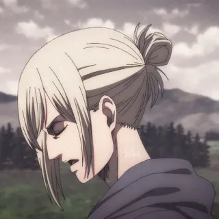 🌟 Annie Leonhart Attack on Titan Anime, Charakter, Frau, Blond, Kriegerin telegram sticker