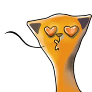 😘 cat, animal, love, kiss, heart eyes, pet, cartoon telegram sticker