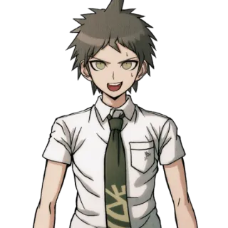 😅 Hajime Hinata Danganronpa Anime, Danganronpa, Hajime Hinata, Video game, Personagem, Masculino whatsapp sticker