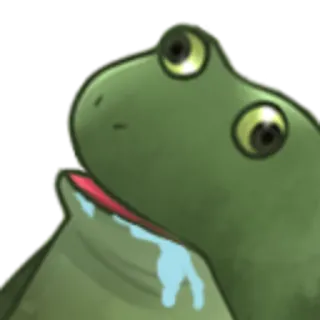 😨 rana, meme, gracioso, lindo whatsapp sticker