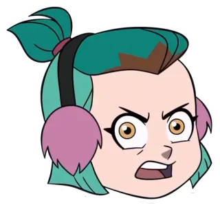 😠 Amity Blight The Owl House tức giận, hoạt hình, Disney, Amity, Blight telegram sticker
