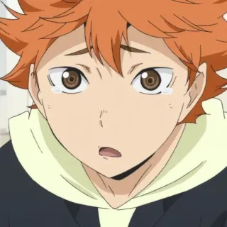 🥺 Hinata Shoyo Haikyuu!! anime, haikyuu, hinata, shoyo, manga, sports, volleyball telegram sticker
