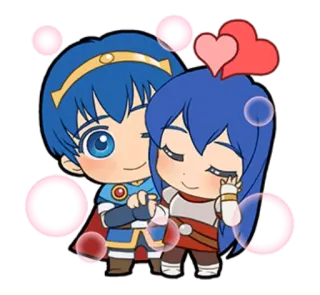 👫 anime, kreskówka, miłość, serce telegram sticker