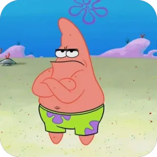 🫥 Patrick Star SpongeBob SquarePants telegram sticker