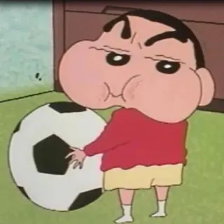🤬 Shin-chan Crayon Shin-chan Shin-chan, Crayon Shin-chan, Anime, Fútbol, Dibujos animados telegram sticker