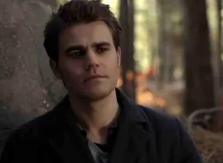 😒 Stefan Salvatore The Vampire Diaries wampir, Stefan Salvatore, Pamiętniki wampirów, Paul Wesley, serial TV telegram sticker
