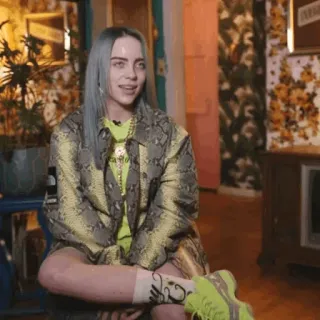 🌵 Billie Eilish 빌리 아일리시, 음악가, 가수, 유명인, 팝스타, 아티스트 whatsapp sticker