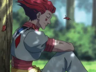☺ Hisoka Hunter x Hunter Anime, Hisoka, Hunter x Hunter, Mariposa, pelo rojo whatsapp sticker