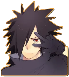 ✌ Madara Uchiha Naruto Anime, Naruto, Madara Uchiha, Uchiha, Personagem, Fanart, Mangá telegram sticker