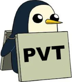 🐧 PVT pingwin, pora na przygodę, gunter, kreskówka telegram sticker