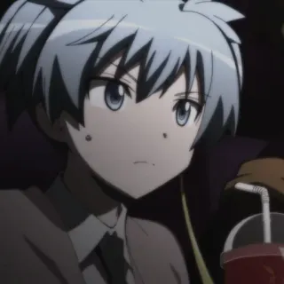 😕 Nagisa Shiota Assassination Classroom anime, manga, Nagisa Shiota, Assassination Classroom, character telegram sticker