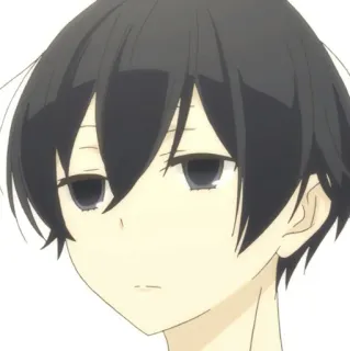 🐾 动漫, 男孩, 漫画, 角色, 悲伤, Emo telegram sticker