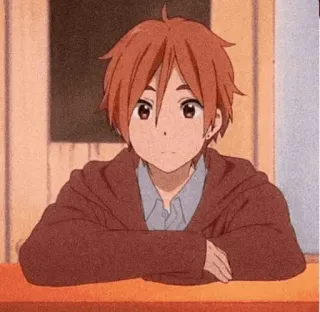 📎 anime boy, cartoon character, illustration, animated style telegram sticker