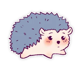 🥺 ouriço, animal, fofo, adesivo telegram sticker
