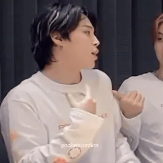 😉 pocketsizedkm person, portrait, k-pop, idol, white t-shirt telegram sticker