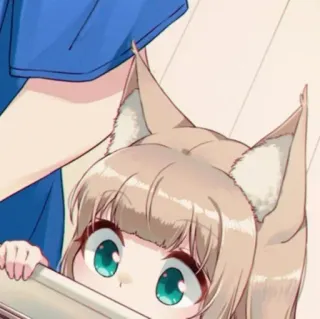 🐾 Аниме, Девушка-кошка, Каваий, Милый, Манга, Нэко telegram sticker