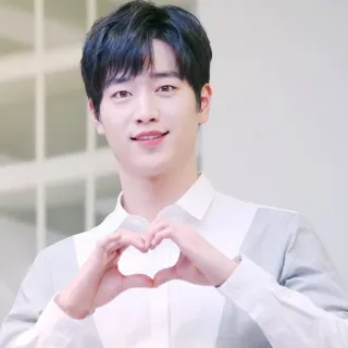 ❤️ cuore, coreano, celebrità, asiatico, attore whatsapp sticker