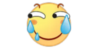 😓 emoji, crying, tears, smiley face, expression, emotion telegram sticker
