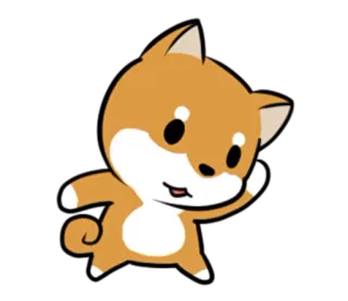 😅 Hund, Shiba Inu, Welpe, süß, Tier, Cartoon whatsapp sticker