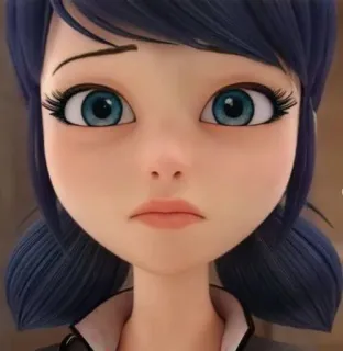 😐 Marinette Dupain-Cheng Miraculous: Tales of Ladybug & Cat Noir การ์ตูน, ผู้หญิง, มาริเน็ต, มิราคูลัส เลดี้บัค, อนิเมชั่น whatsapp sticker