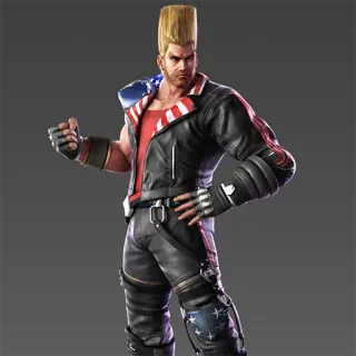 👊 Paul Phoenix Tekken นักสู้, ศิลปะการต่อสู้, วิดีโอเกม, อนิเมะ, ธงชาติอเมริกา telegram sticker