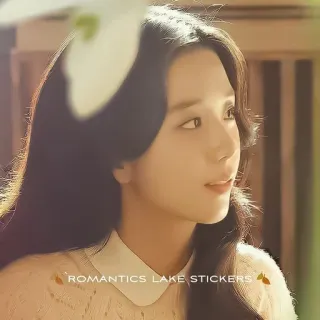 🌟 ROMANTICS LAKE STICKERS woman, portrait, korean, girl, sticker, romantics lake telegram sticker