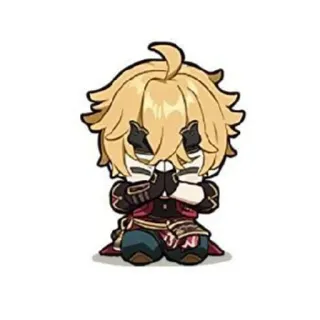 🍁 Thoma Genshin Impact 动漫, 游戏, 原神, 托马, Q版, 电子游戏 telegram sticker