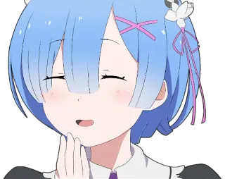🤭 Rem Re:Zero − Starting Life in Another World Anime, Dễ thương, Nhân vật, Hầu gái, Rem, Re:Zero telegram sticker