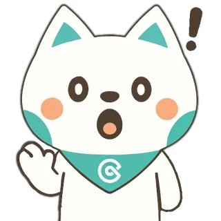 😮 cat, animal, kawaii, cute, cartoon, mascot telegram sticker