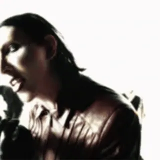 🌟 Marilyn Manson певец, Marilyn Manson, рок-музыка, шок-рок, Antichrist Superstar telegram sticker