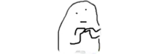 🩸 blob, sketch, simple, doodle whatsapp sticker