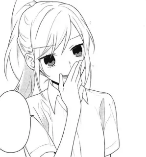 🌟 Anime, Manga, Fille, Uniforme scolaire, Mignon, Personnage, Illustration telegram sticker