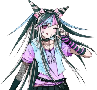🌟 Ibuki Mioda Danganronpa Anime, Charakter, Ibuki Mioda, Danganronpa, Musik telegram sticker