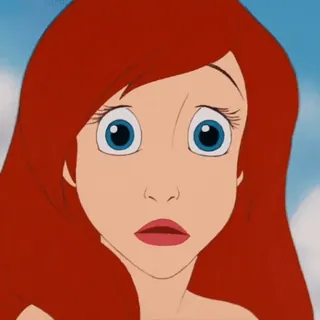 🥺 Ariel The Little Mermaid disney, принцесса, русалка, мультфильм, анимированный telegram sticker