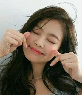 🦋 woman, cute, heart, finger heart, girl, smile, pretty telegram sticker