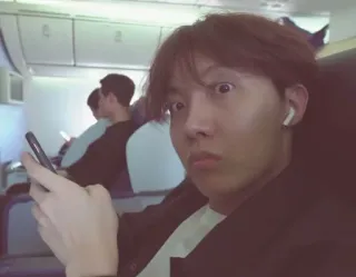🍃 J-Hope J-Hope, BTS, K-pop, zanger, beroemdheid, idool telegram sticker