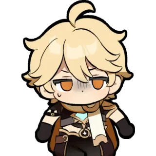 ⭐ Aether Genshin Impact Aether, Genshin Impact, Video Game, Character, Blonde, Traveler telegram sticker