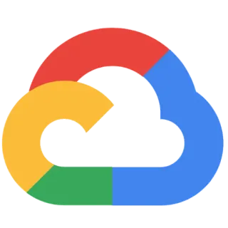 🔵 Google Cloud, Cloud Computing, Technologia, Logo, Google telegram sticker