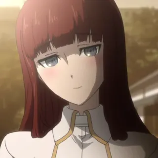 ⏱ Kurisu Makise Steins;Gate Anime, Garota, Personagem, Steins Gate, Kurisu Makise whatsapp sticker
