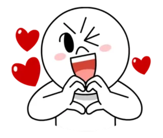 ❤️ desenho animado, amor, coração, fofo, emoji, adesivo telegram sticker