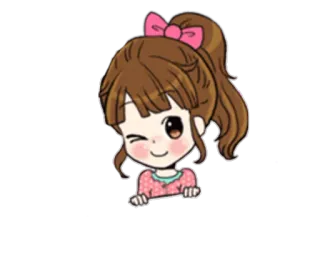 😉 Hoạt hình, Cô gái, Anime, Kawaii, Dễ thương, Sticker telegram sticker